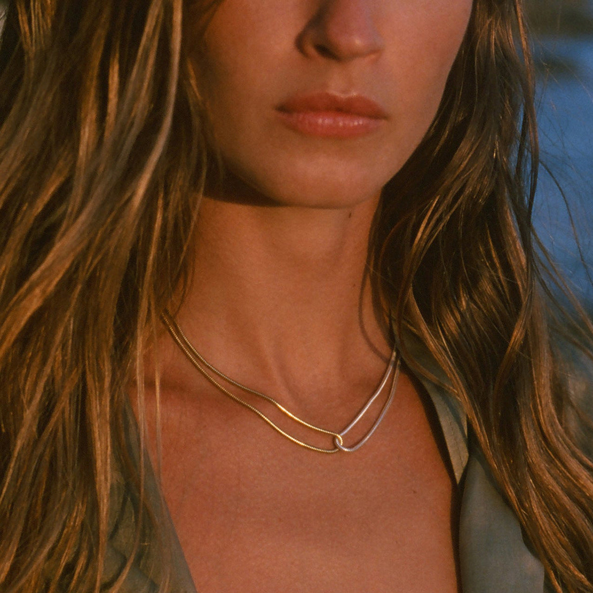 Minimalist Cross Chain Necklace Gold And Silver Choker Necklace For Women Wedding Prom Fashion Jewelry Birthday Gift