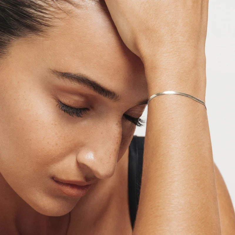 Herringbone Bracelet For Women 18K Gold Plated Chain Delicate Adjustable Gold Chain Bracelet Minimalist Jewelry Gifts