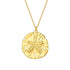 Sand Dollar Necklace For Women Dainty 18K Gold Plated Stainless Steel Necklace Seaside Style Jewelry