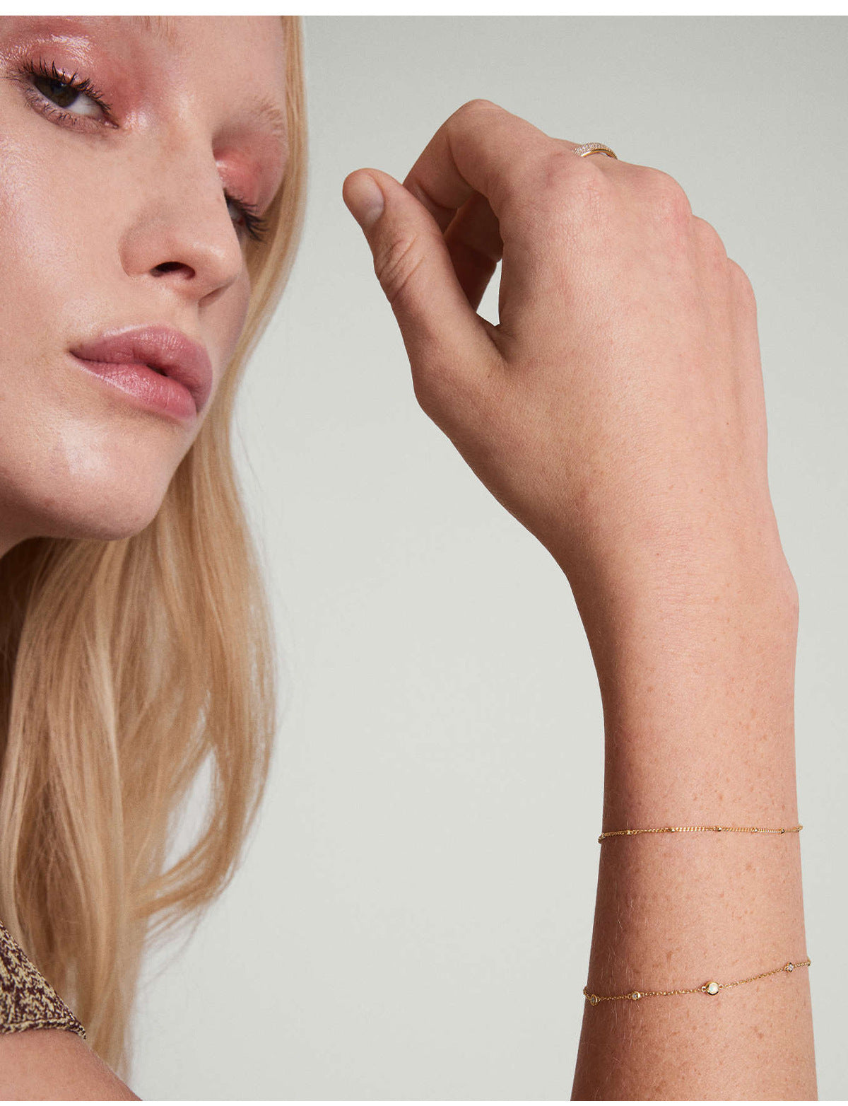 Dainty Gold Bracelet For Women Gold Beaded Bracelet Adjustable Stainless Steel Jewelry Christmas Jewelry Gifts 