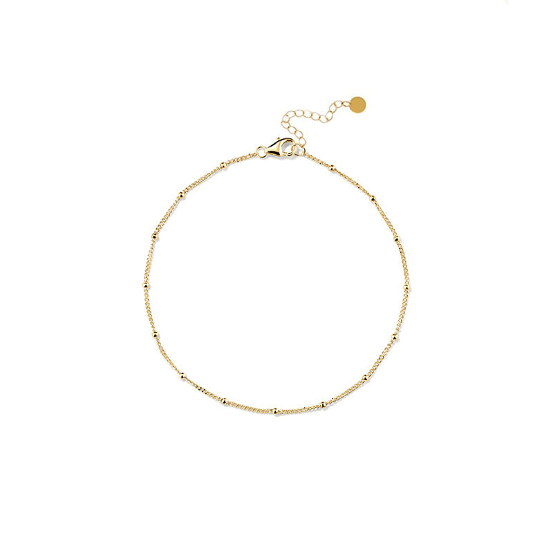 Dainty Gold Bracelet For Women Gold Beaded Bracelet Adjustable Stainless Steel Jewelry Christmas Jewelry Gifts 