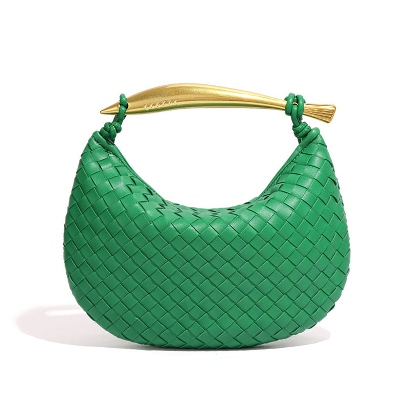 Sardine Woven Crescent Bag