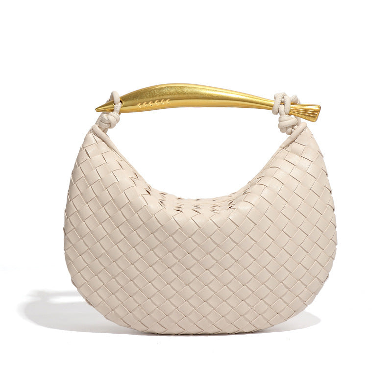 Sardine Woven Crescent Bag