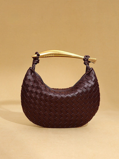 Sardine Woven Crescent Bag