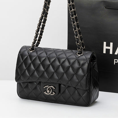 Lambskin Black Gold Hardware Bag