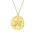 Sand Dollar Necklace For Women Dainty 18K Gold Plated Stainless Steel Necklace Seaside Style Jewelry