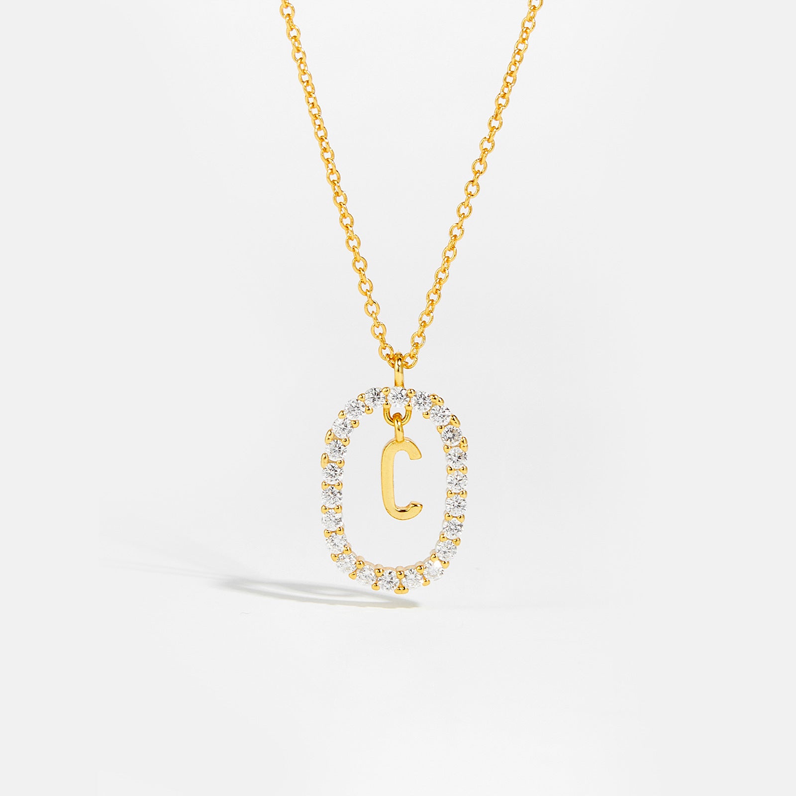 Sparkling Letter Necklace