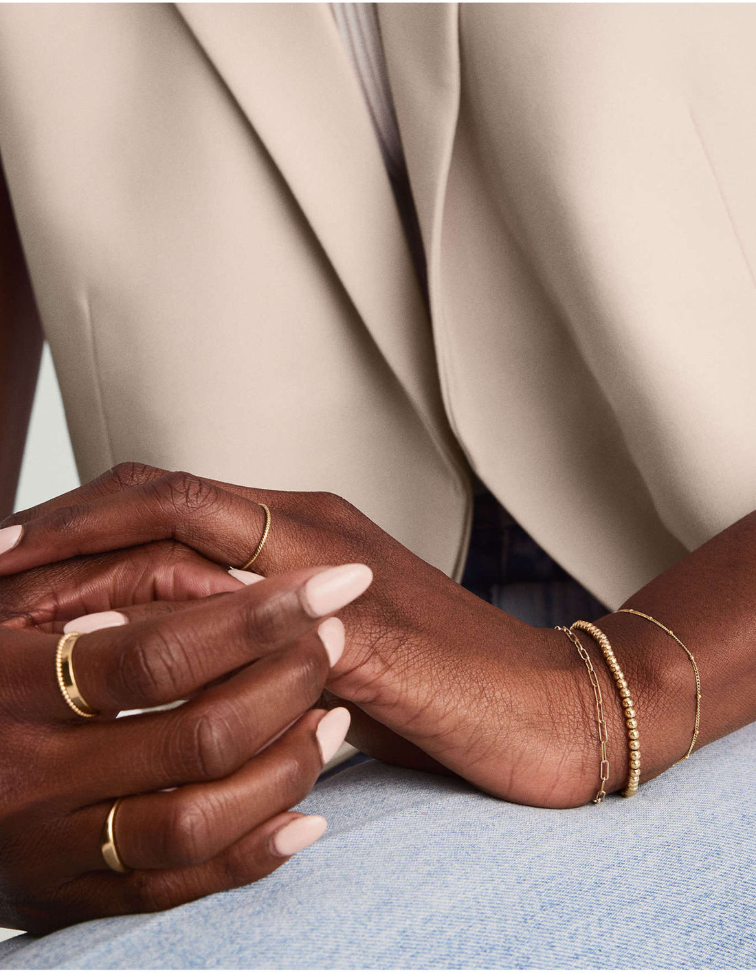 Dainty Gold Bracelet For Women Gold Beaded Bracelet Adjustable Stainless Steel Jewelry Christmas Jewelry Gifts 