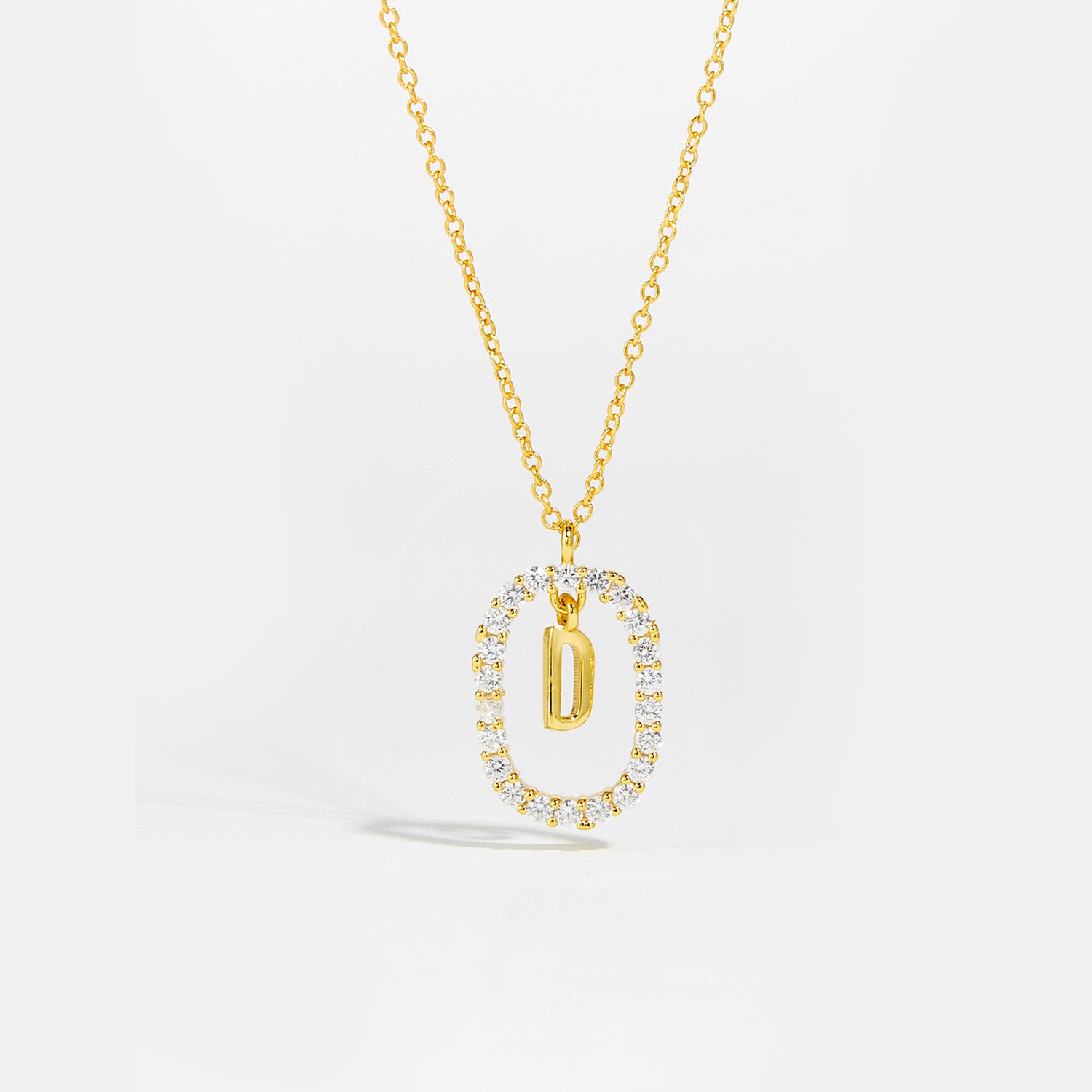 Sparkling Letter Necklace