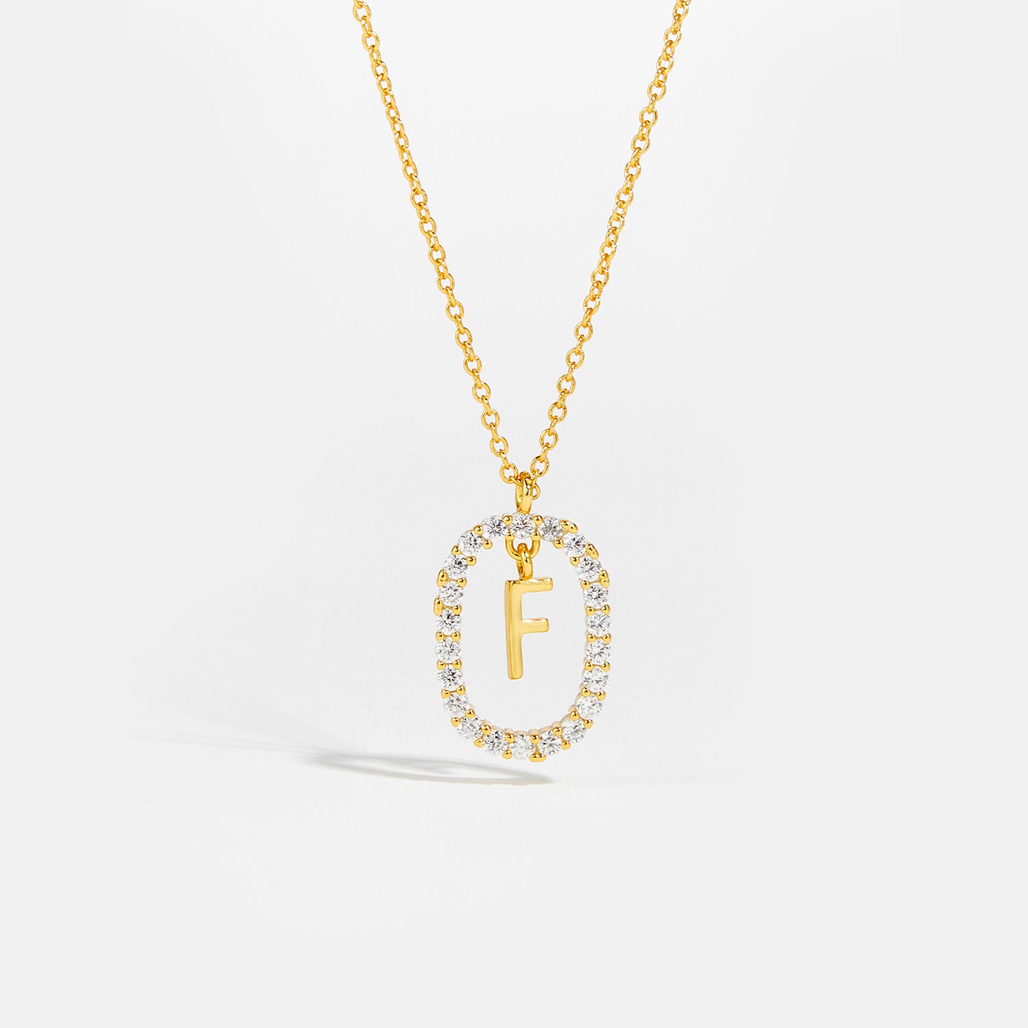 Sparkling Letter Necklace