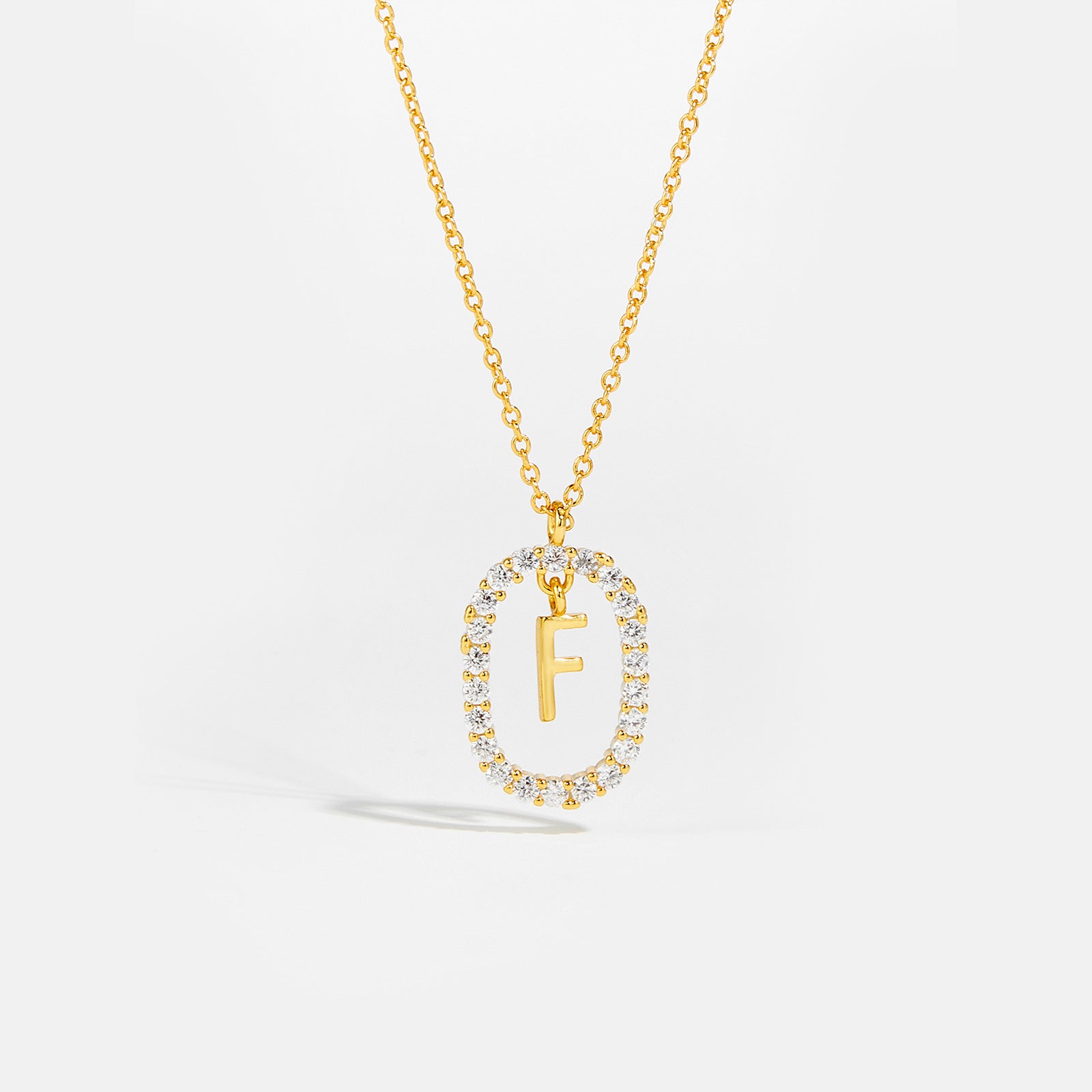 Sparkling Letter Necklace