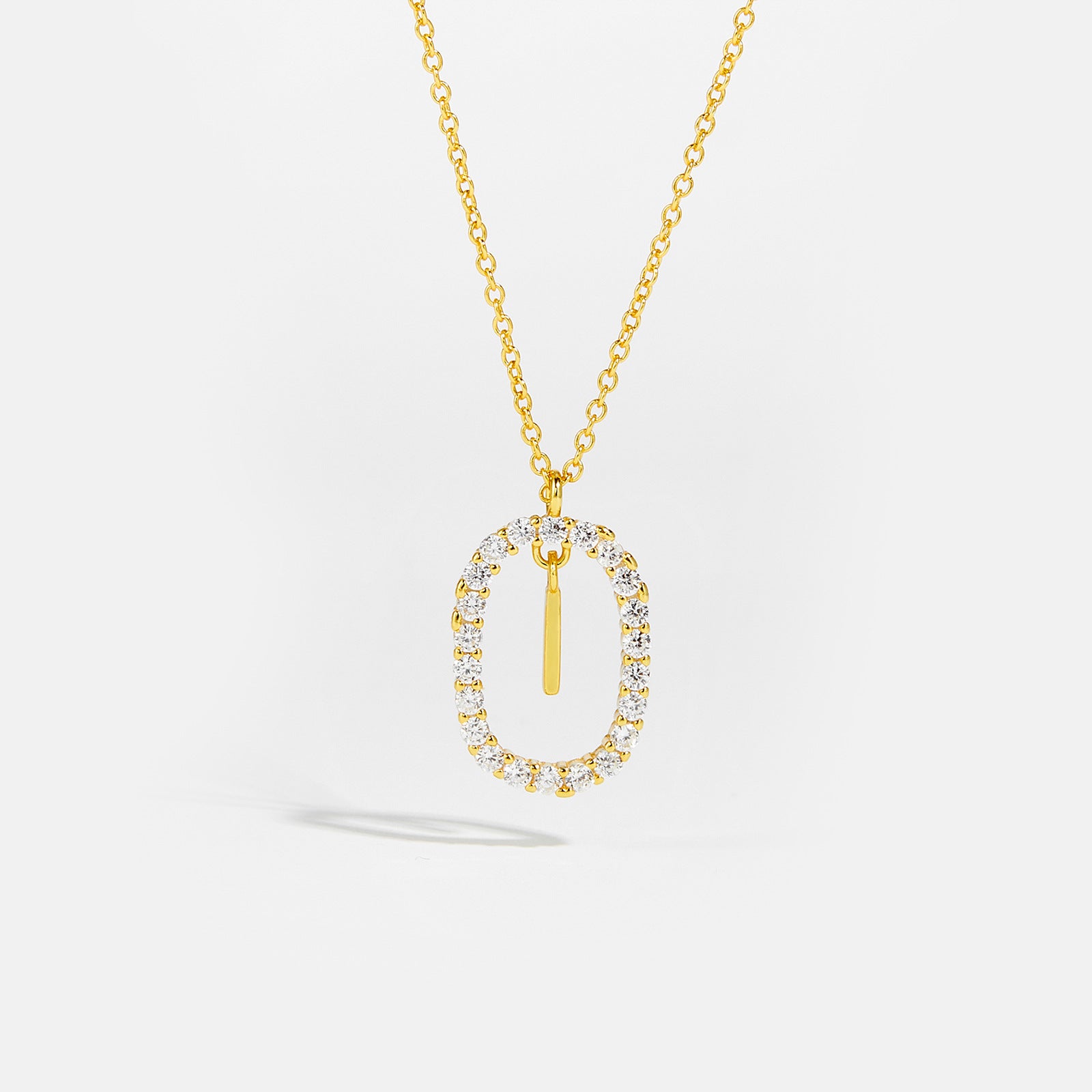 Sparkling Letter Necklace