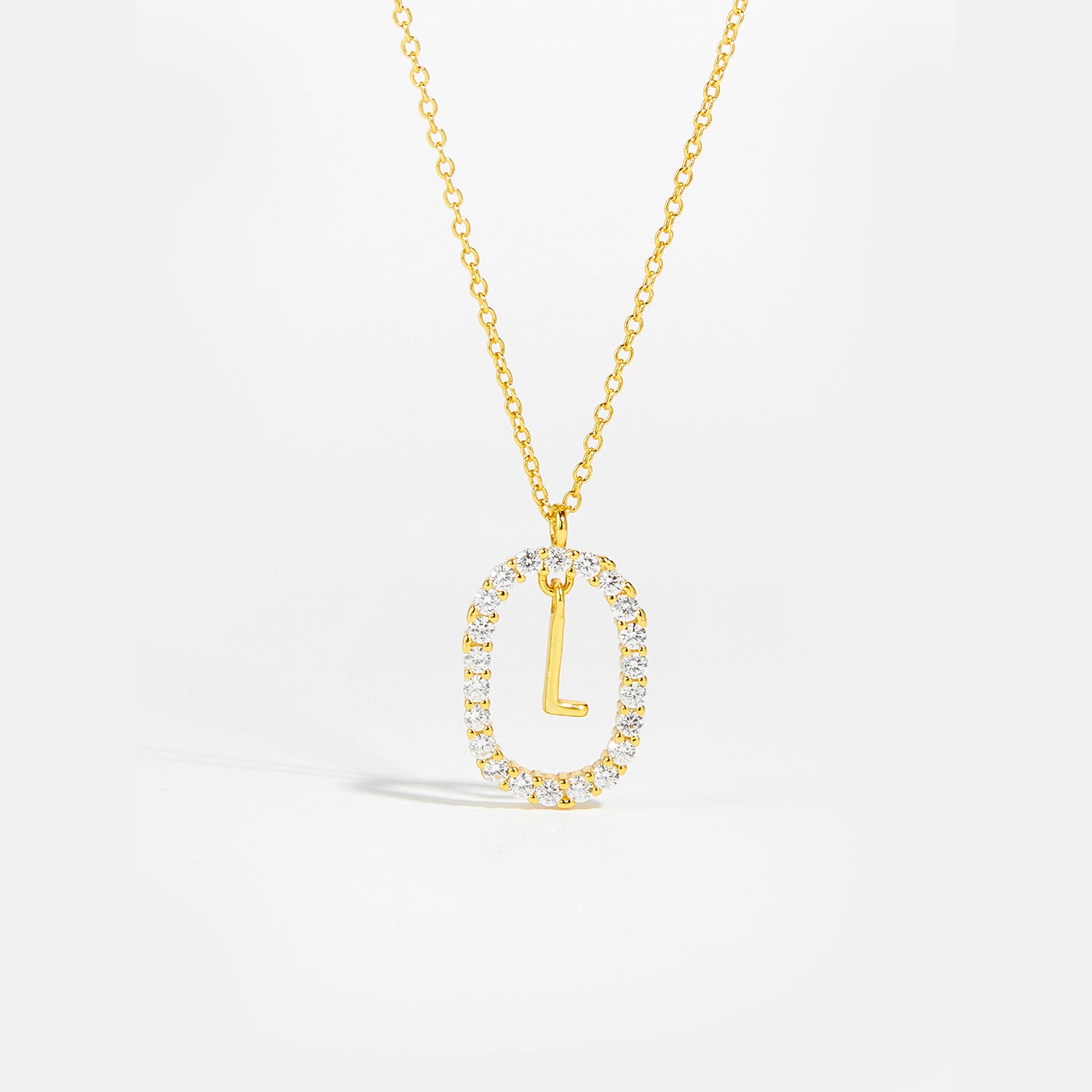 Sparkling Letter Necklace