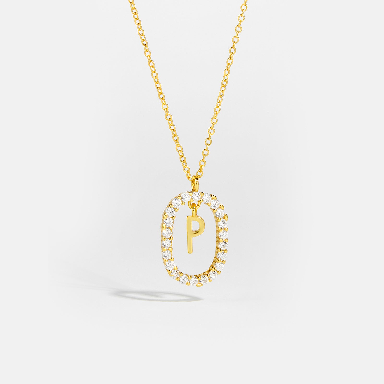 Sparkling Letter Necklace