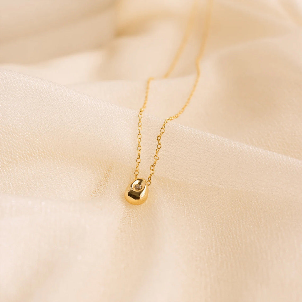 Sparkle Necklace For Women Dainty Gold Water Drop Necklace Gold Jewelry For Birthday Gifts Everyday Jewelry