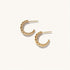 Croissant Hoop earrings For Women Twist C Shape Earring Dainty Everyday Jewelry Special Birthday Gifts