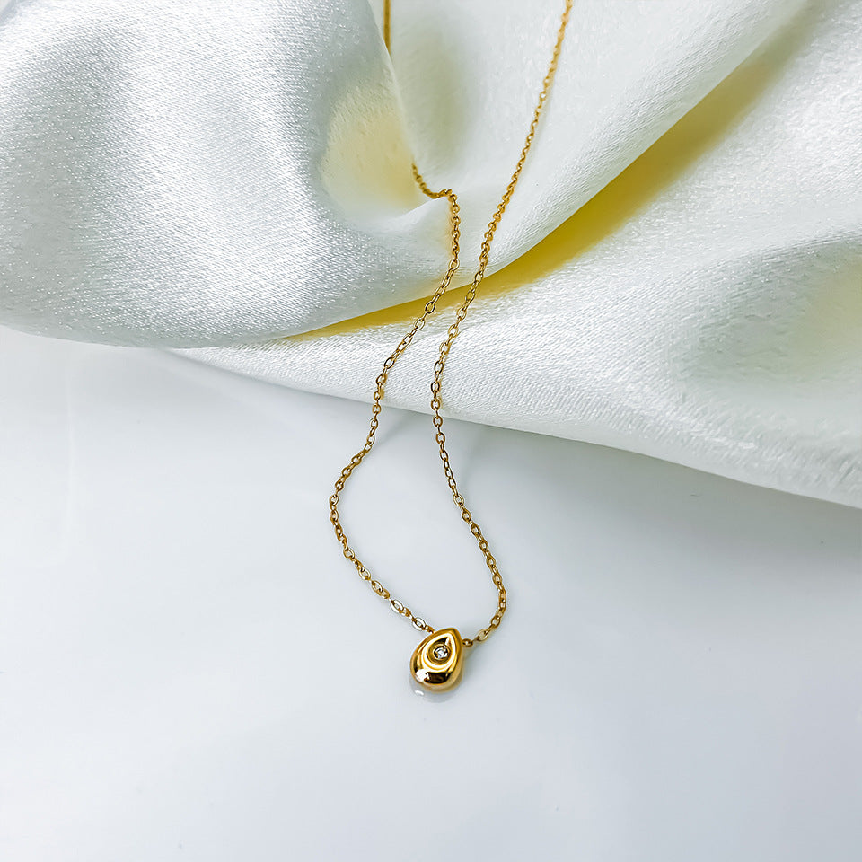 Sparkle Necklace For Women Dainty Gold Water Drop Necklace Gold Jewelry For Birthday Gifts Everyday Jewelry