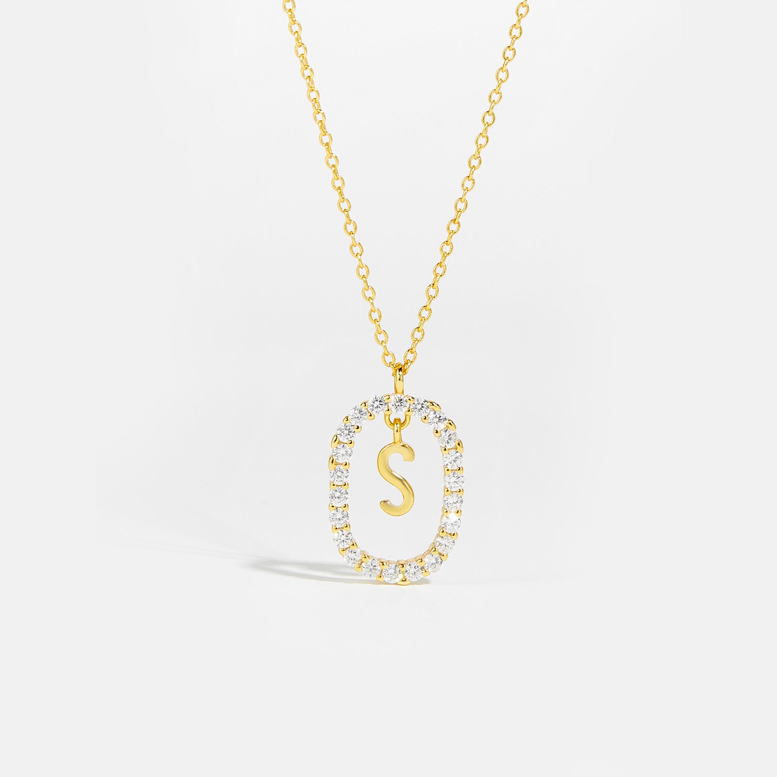 Sparkling Letter Necklace