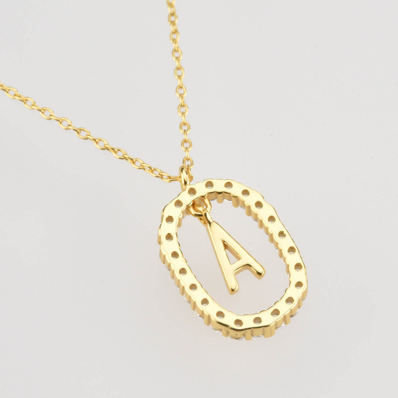 Sparkling Letter Necklace