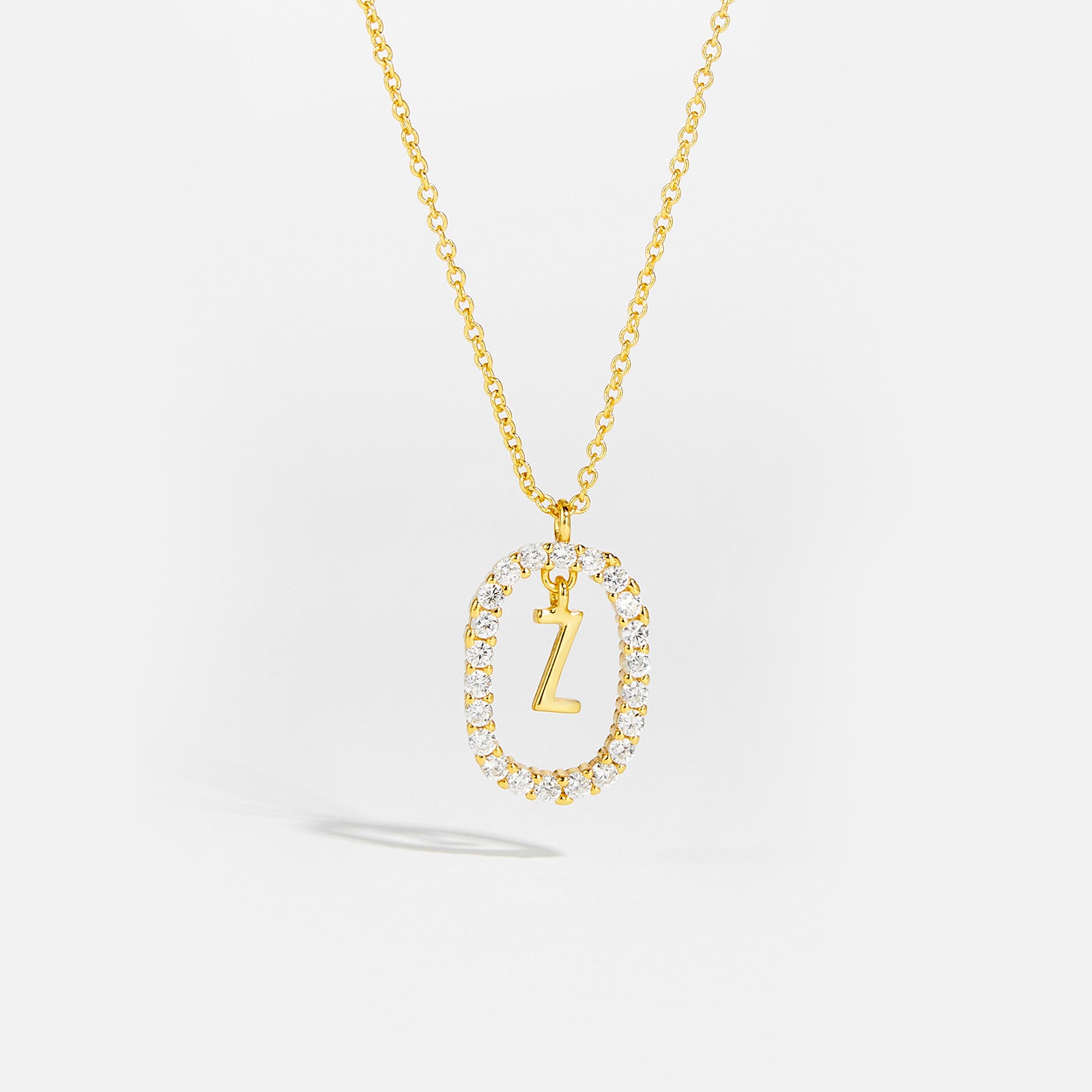 Sparkling Letter Necklace