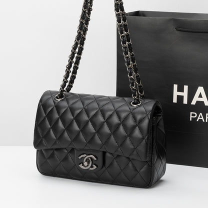 Lambskin Black Gold Hardware Bag