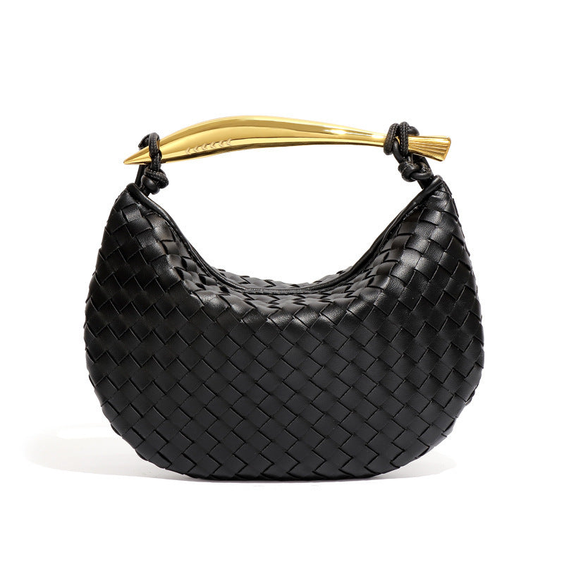 Sardine Woven Crescent Bag