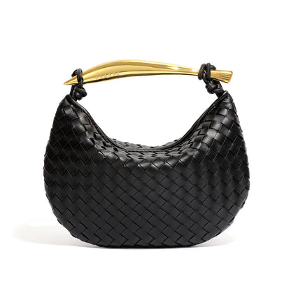 Sardine Woven Crescent Bag