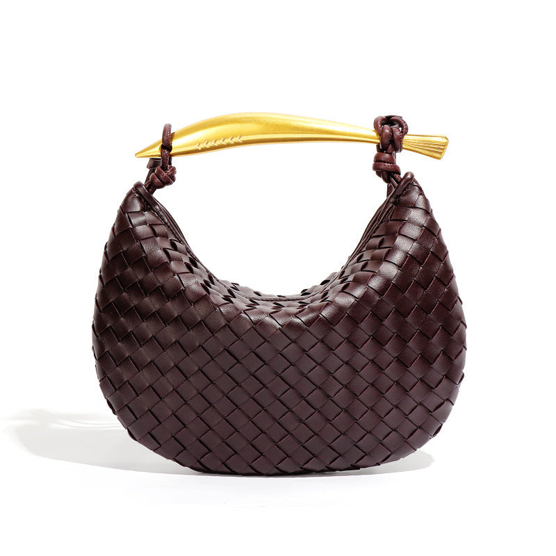 Sardine Woven Crescent Bag