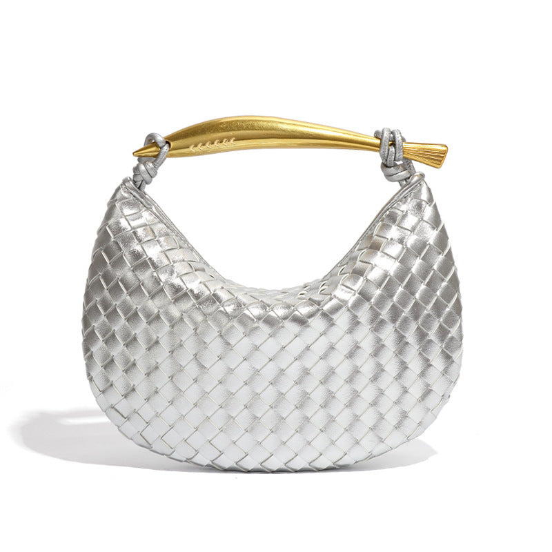 Sardine Woven Crescent Bag