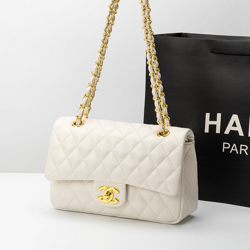 Lambskin Black Gold Hardware Bag