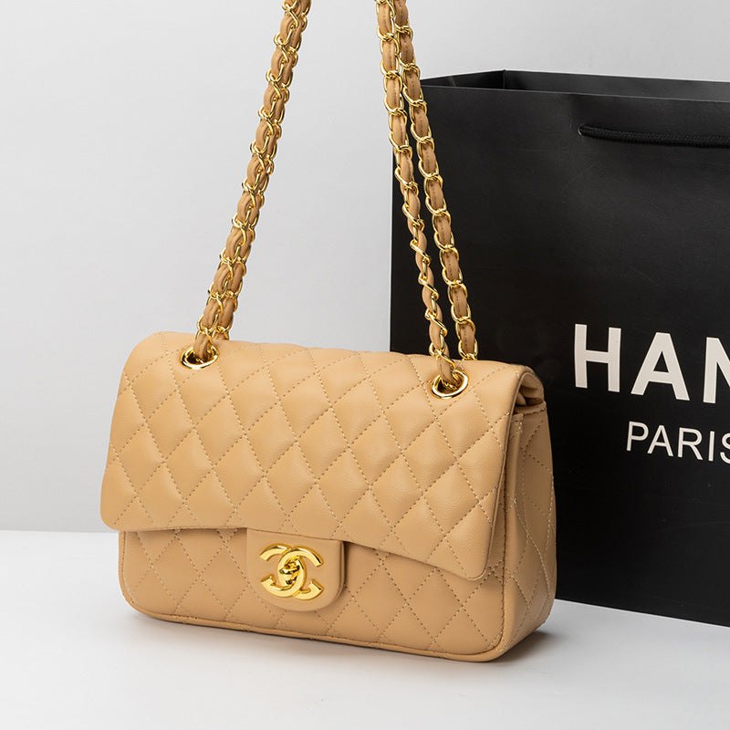 Lambskin Black Gold Hardware Bag