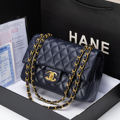 Lambskin Black Gold Hardware Bag