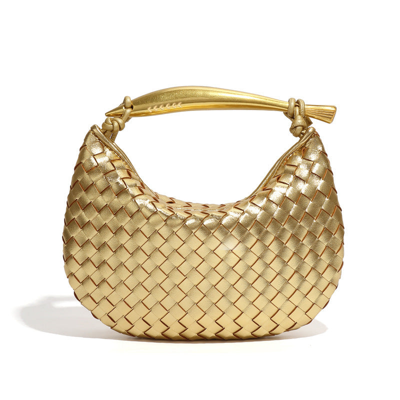 Sardine Woven Crescent Bag