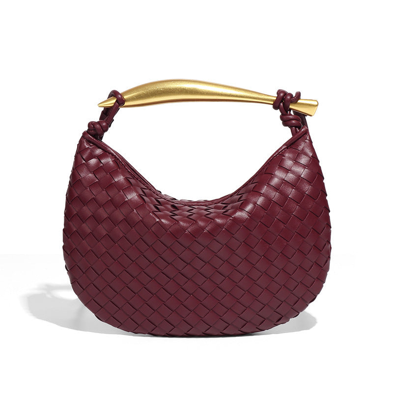 Sardine Woven Crescent Bag