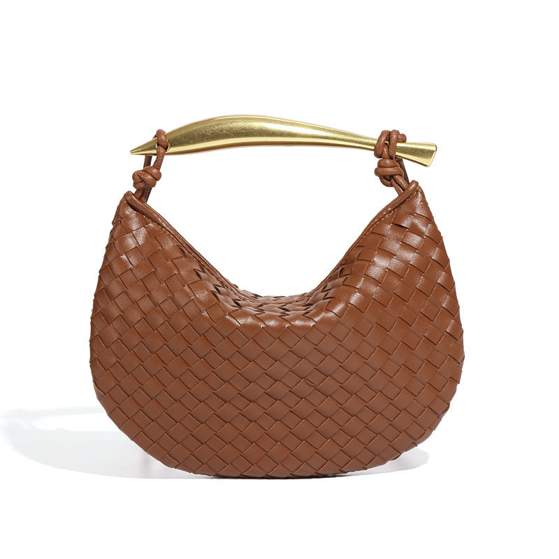 Sardine Woven Crescent Bag